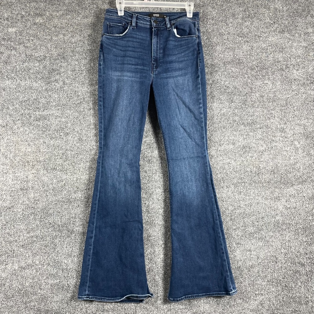 Hudson Jeans Womens 29 Blue Denim Holly Flare Dark Wash High Rise 28x32 Stretch